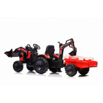 Elektrický traktor 720-T - červený
